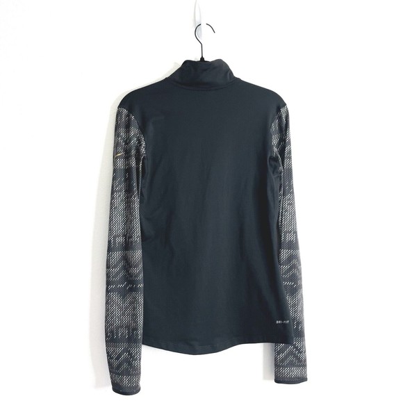 Nike Pro Half Zip Pullover Women’s Medium Black Stretch Athletic Casual Workout - Picture 5 of 13